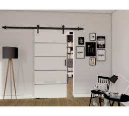 Posuvné dvere LOFT B70, biela/čierna