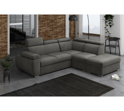 Rohová sedacia súprava Bodie V pravá sivá