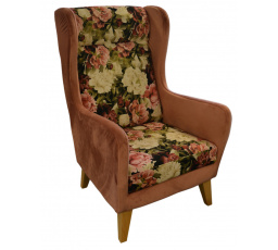 Relaxačné kreslo Demir pink/blossoms