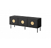 TV komoda PALAZZO 150, čierna / dub craft