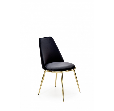 Jedálenská stolička K460, čierna/zlatá