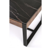 Konferenčný stôl RAMONA, efekt čierneho mramoru/orech