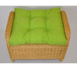 Vankúš na ratanovú stoličku Ucho - svetlozelená látka