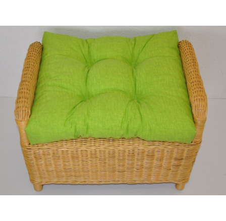 Vankúš na ratanovú stoličku Ucho - svetlozelená látka