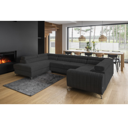 Rohová sedacia súprava v tvare U LOUIS, Vero 5 ľavá