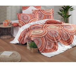 Saténová obliečka na vankúš Inferno natur 50x50