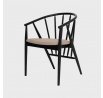 Stolička CALIDO Čierna 55x58x78 cm 739316