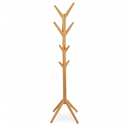 Drevený stojan, masívny bambus, prírodný odtieň, výška 176 cm
