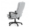 Kancelárske stoličky s podnožkou, svetlosivá látka, PC mechanizmus s aretáciou