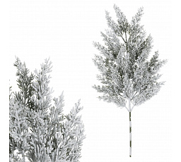 Túje - umělá větev, délka 65 cm, zasněžená