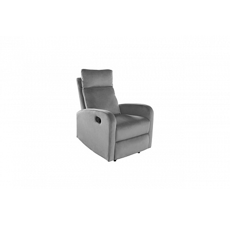 Rozkladacie relaxačné kreslo velvet sivé FR6-FXJG Rozkladacie relaxačné kreslo velvet sivé FR6-FXJG