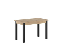Rozkladací stôl dub artisan + čierny 120160x70 ST2-FX