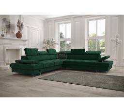 Rohová sedacia súprava GALAXY MAX 280×280 - zelená, ľavá