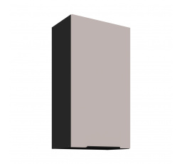 Horná skrinka ARONA - 50 G-90 1F, Čierna mat/Kašmír