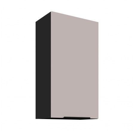 Horná skrinka ARONA - 50 G-90 1F, Čierna mat/Kašmír