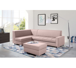 Rohová sedacia súprava MIX s taburetom, Malmo 61, Ľavá