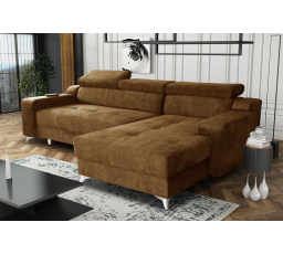 Rohová sedacia súprava Darina P hnedá