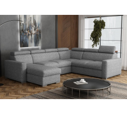 Sedacia súprava Petrit U ľavá Aragon sivá