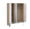 Šatní skriňa Iker 709, jackson hickory/biela