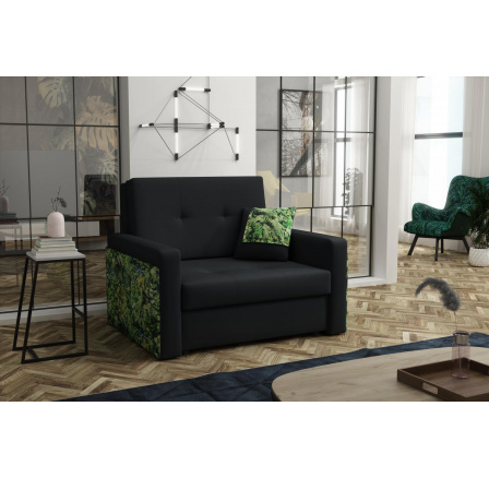 Kreslo Vivian Mel I čierne/džungľové