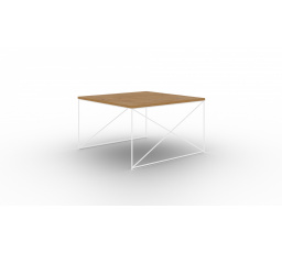 Stolík kávový Nelia Biely+Dub Lancelot