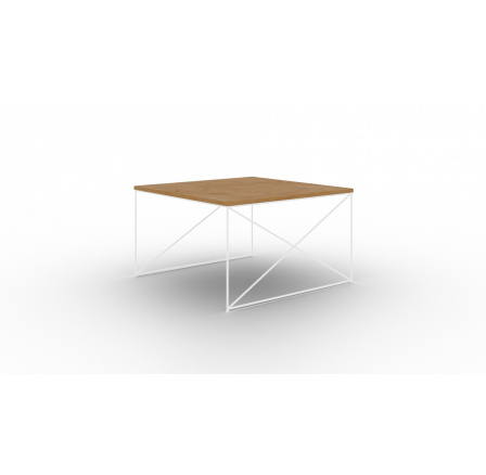 Stolík kávový Nelia Biely+Dub Lancelot