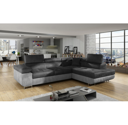 Rohová sedacia súprava ANTON, Monolit 97/Monolit 84 Pravá