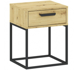 Nočný stolík CADRO 1S 40 NR3, Dub Artisan/Čierna