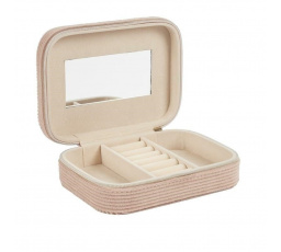 Ružová menčestrová krabička Velour