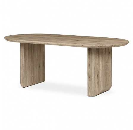 Stôl jedálenský, 200x100x76 cm, MDF doska, 3D dekor dub san remo.