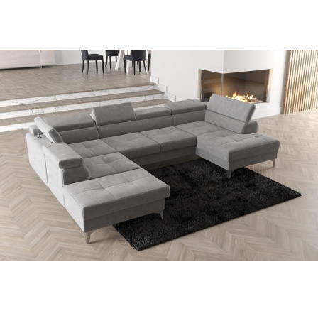 Rohová sedacia súprava TOSCANIA MAX II 170x350x220 - sivá, ľavá Rohová sedacia súprava TOSCANIA MAX II 170x350x220 - sivá, ľavá