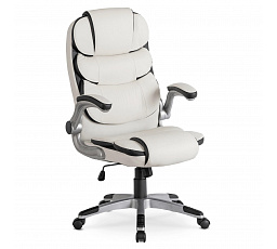 Otočná stolička LIVERPOOL Biela Ekokoža