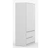 Šatníková skriňa SOLO - 4D2S, Biely Mat