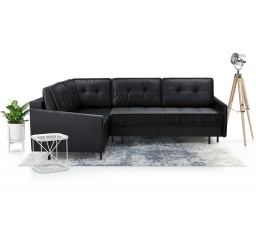 Rohová sedacia súprava L Aladin - čierna