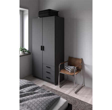 Šatní skriňa SPIKE 084, Sivá / Matt grey