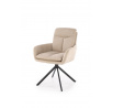 Jedálenská otočná stolička K536, Béžová/Čierna