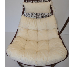 Poduška na závesnú hojdačku Margarita - látka béžový melír