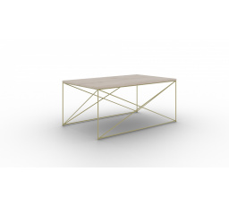 Stolík kávový Dante Zlatý+Sonoma