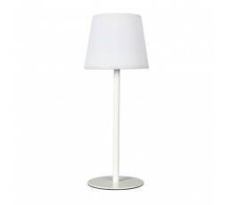 Lampa stołowa USB biała