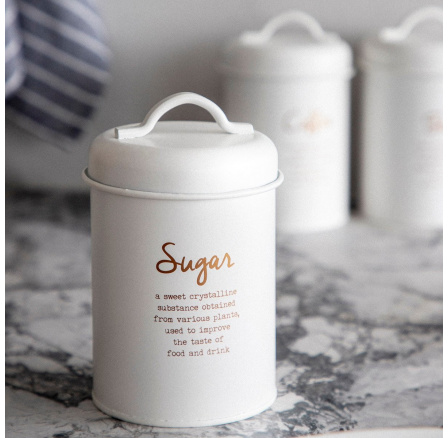 ESCILLE biela nádoba na cukor 14x10 cm 872735