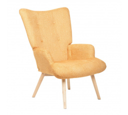 Kreslo MOSS POP v horčicovej látke 72x73x96cm 882857