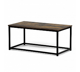 Stôl konferenčný, 90x48x41 cm, MDF, dekor staré drevo, čierny kov