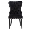 Stolička velvet čierna K9-FX