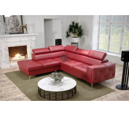 Rohová sedacia súprava ORION II s funkciou spania 225x255 cm prírodná koža - voliteľný odtieň - ľavá strana