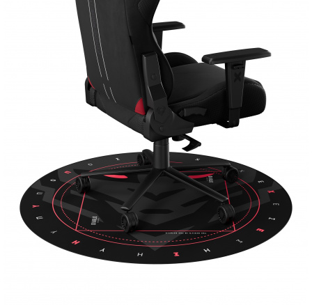 Podložka pod Herné kreslo ochranná čierna s motívom Dabel Chairs