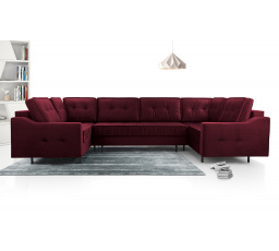 Rohová sedacia súprava Amalia U vínová