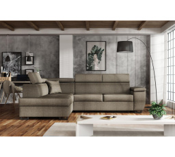 Rohová sedacia súprava Wiliam L hnedá