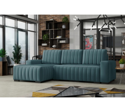 Rohová sedacia súprava Hakim L - manila38/tyrkysová