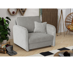 Vivian Loft rozkladacie kreslo I Run Again svetlo sivé