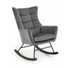 Hojdacie kreslo BAZALTO, Sivá